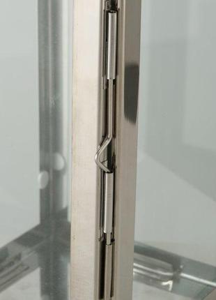 Набір підсвічників 2х ліхтар карузо срібний метал h16-24см   20112365 фото