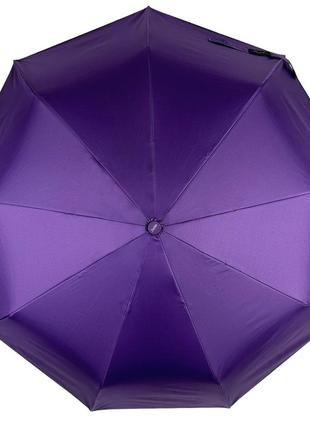 Женский зонт полуавтомат с рисунком цветов внутри от susino на 9 спиц антиветер, фиолетовый, sys0127-16 фото