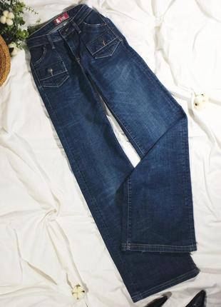 Y2k джинси кльош від стегна (вінтаж, вінтажні, котонові, кльош, 00х)4 фото