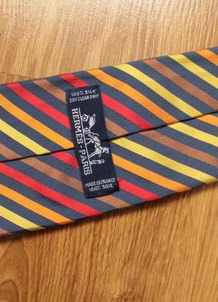 Галстук шелк краватка hermes5 фото