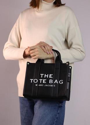 Женская сумка marc jacobs tote bag black, женская сумка, сумка марк джейкобс тоте бег черного цвета  sk02073 фото