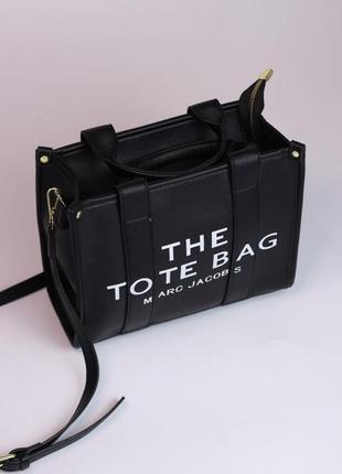 Женская сумка marc jacobs tote bag black, женская сумка, сумка марк джейкобс тоте бег черного цвета  sk02072 фото