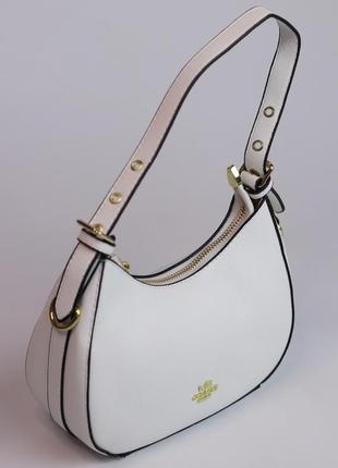 Женская сумка coach kleo hobo white, женская сумка, сумка коуч белого цвета  sk1517