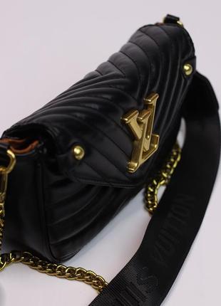 Жіноча сумка louis vuitton multi pochette black женская сумка, брендова сумка луі віттон мульті чорна  sk04122 фото