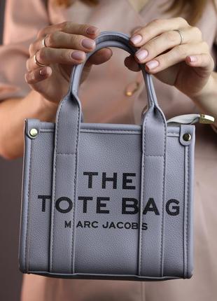Жіноча сумка marc jacobs tote bag mini gray женская сумка, сумка марк джейкобс тоте бег міні сірого кольору  sk0205