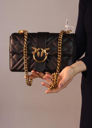 Женская сумка pinko love classic icon v quilt black, женская сумка, пинко черного цвета  sk1802p5 фото