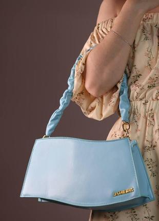 Женская сумка jacquemus la vague blue, женская сумка жакмюс голубого цвета  sk01262 фото