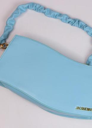 Женская сумка jacquemus la vague blue, женская сумка жакмюс голубого цвета  sk01264 фото