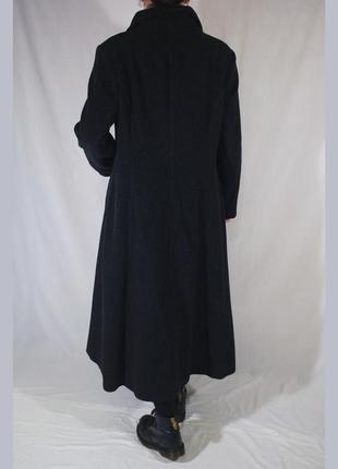 Вінтажне шерстяне пальто з кашеміром windsmoor (вінтаж, довге, класичне, демі, тепле)10 фото