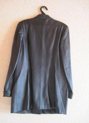 Куртка, пиджак кожаный,  удлиненный2 фото