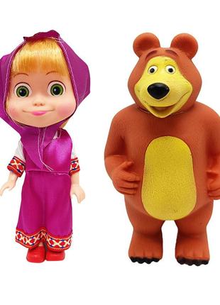 Кукла по мотивам мультфильма "маша и медведь" 8899-15(violet)1 фото