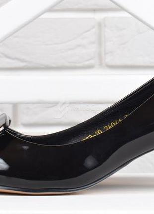 Туфли лодочки женские fabio monelli vogue на каблуке шпильке черные6 фото