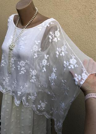 Белая,шелк блуза реглан,кружево,этно бохо стиль5 фото