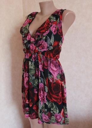 Шикарное платье в цветы zebr7 фото