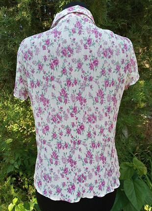 Лёгкая блузочка в нежных цветах летняя винтажная ретро стиль пин ап