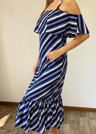Шикарное длинное платье с воланами m&s1 фото