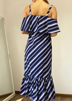 Шикарное длинное платье с воланами m&s4 фото