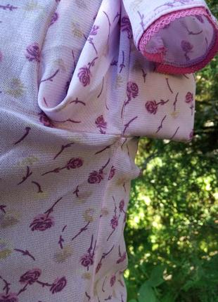 Французкий кардиган легенький an'ge розовый в цветах винтажный стиль кофточка5 фото