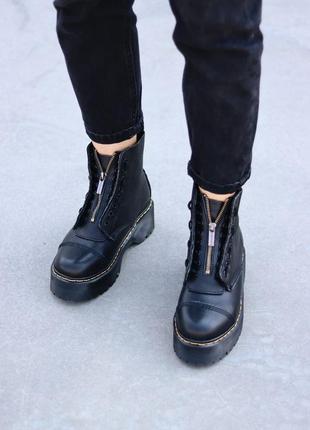 Ботинки dr. martens sinclair black zip черевики10 фото