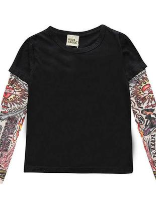 Футболка с тату рукавами