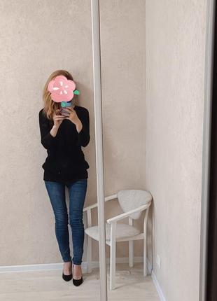 Черный свитер удлиненный s размера2 фото