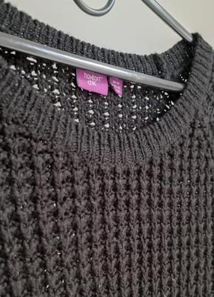 Черный свитер удлиненный s размера3 фото