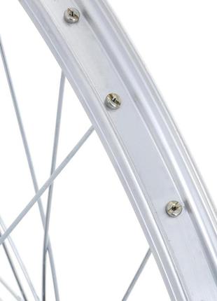 Переднє колесо для дитячого велосипеда 24" - срібне3 фото