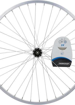 Переднє колесо для дитячого велосипеда 24" - срібне4 фото