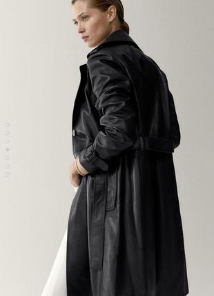 Плащ кожаный river skin