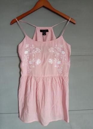 Топ . майка . блуза . в смужку . майка в смужку. смугаста . вишивка