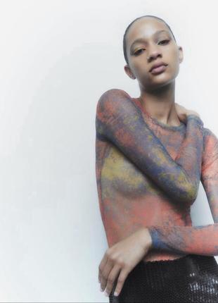 Боді лонгслів zara