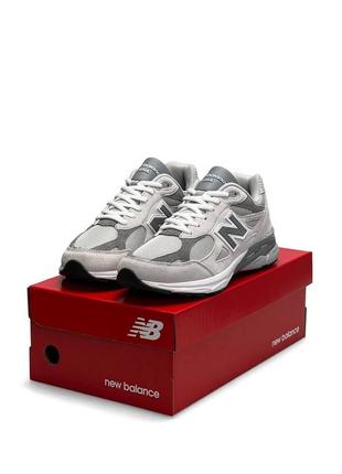 Кроссовки new balance 990 светло-серые (нев балансе)2 фото