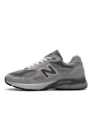 Кроссовки new balance 990 светло-серые (нев балансе)