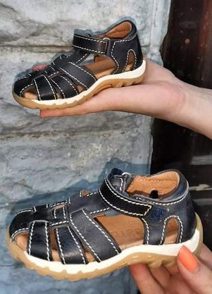 Шкіряні босоніжки bisgaard sport, розмір 22(14см)