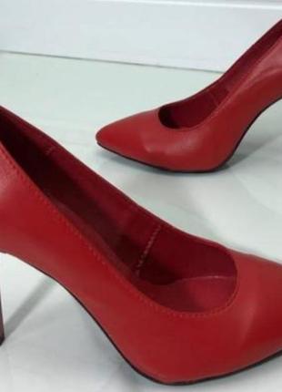 Стильні класичні червоні туфлі