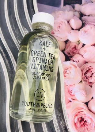 Гель для вмивання youth to the people superfood cleanser kale + green tea spinach vitamins