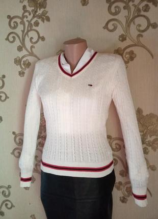 Джемпер свитер в косичку tommy hilfiger 42-44-46р