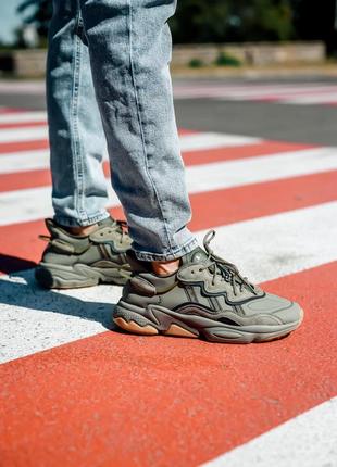 Кроссовки adidas ozweego khaki кросівки5 фото