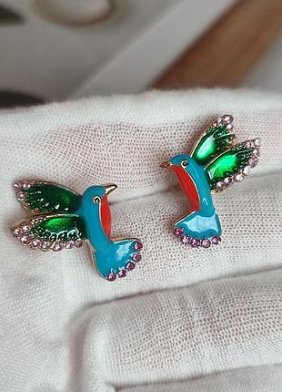 Невероятные серьги гвоздики в стиле 1945 spade, 🐦 love 💗
