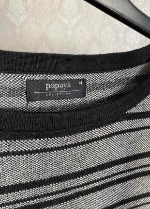 Базовий сірий светрик у полоску теплий светр р. м високий вміст бавовни7 фото