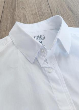 Классическая белая рубашка, оверсайз, 42-44, 44-46/ s-m6 фото