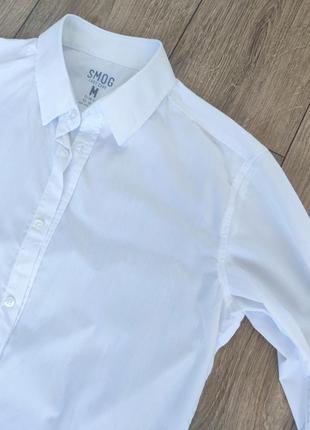 Классическая белая рубашка, оверсайз, 42-44, 44-46/ s-m5 фото