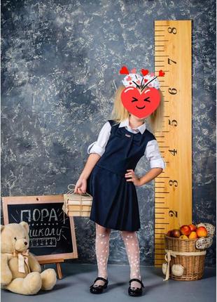 Стильный школьный сарафан, suzie, 116 cм.