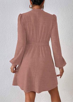 Бежева моко жіноча базова сукня міні коротка сукня універсальна мустанг3 фото