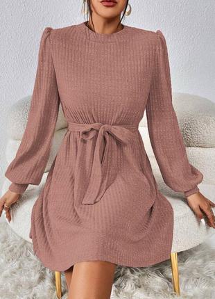 Бежева моко жіноча базова сукня міні коротка сукня універсальна мустанг4 фото