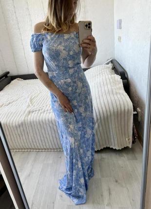 Казкова котонова сукня максі(160 см)