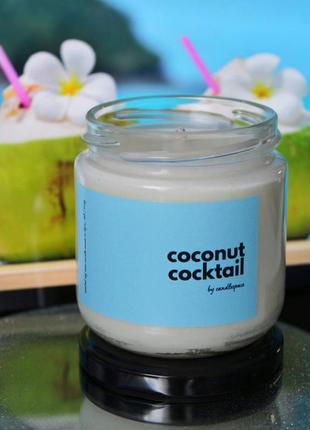 Соєва ароматична свічка "coconut cocktail"1 фото