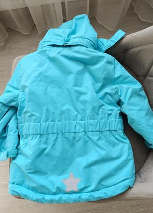 Куртка парка курточка флісова фліс флис для дівчинки дівчинка девочки девочка2 фото