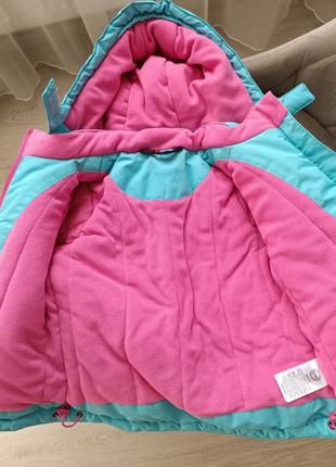 Куртка парка курточка флісова фліс флис для дівчинки дівчинка девочки девочка3 фото