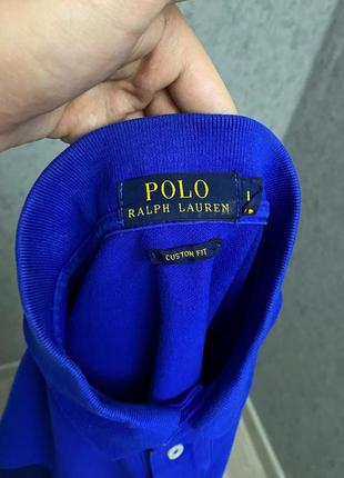 Синяя футболка поло polo ralph lauren4 фото